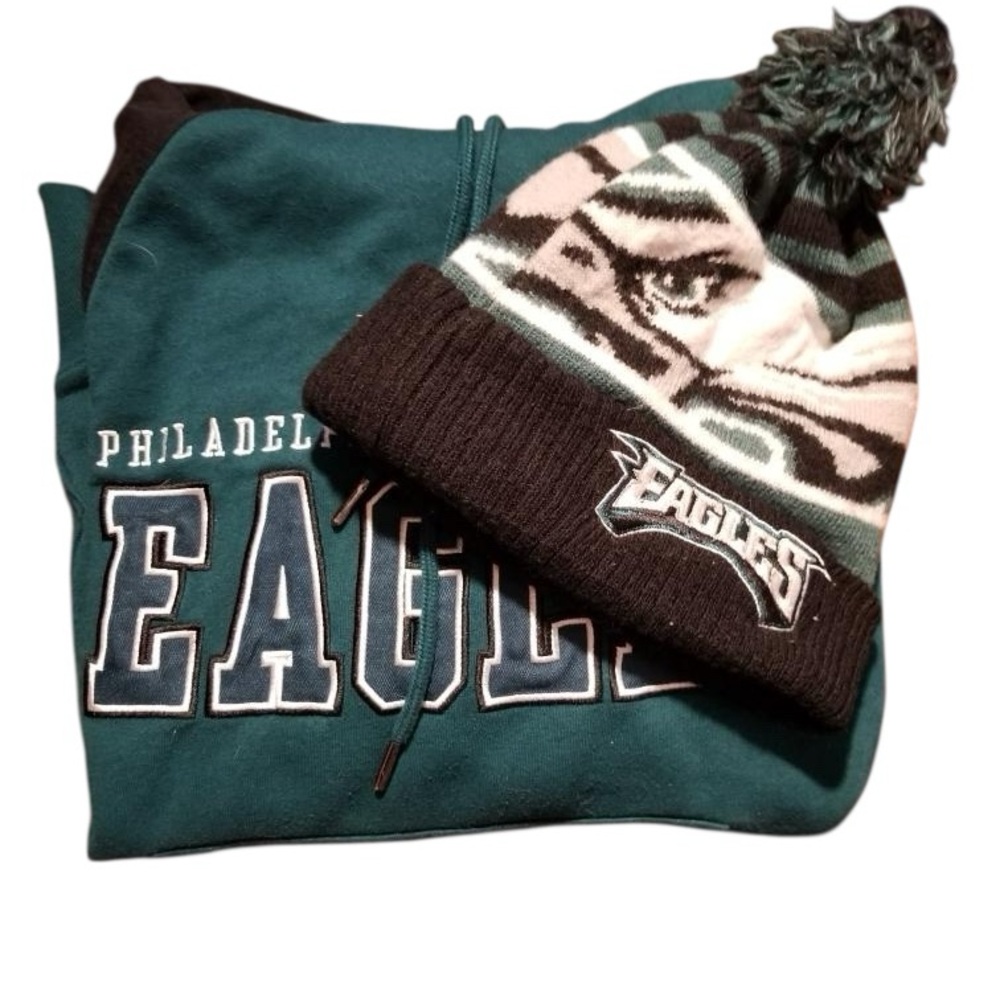 Philadelphia Eagles NFL Winter Set Jacket and Hat